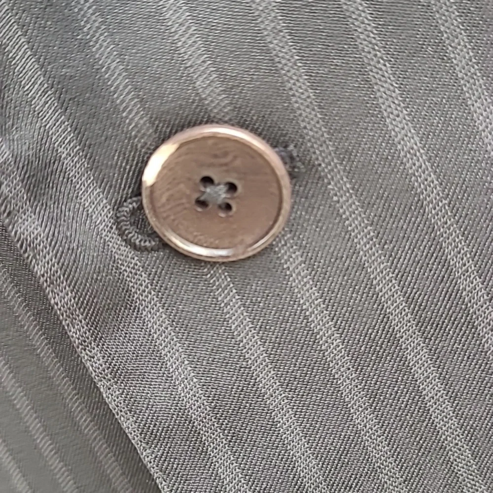 ERMENEGILDO ZEGNA Fit Mila Black Grey Striped Wool 44 R Sport Coat Suit‎ Jacket